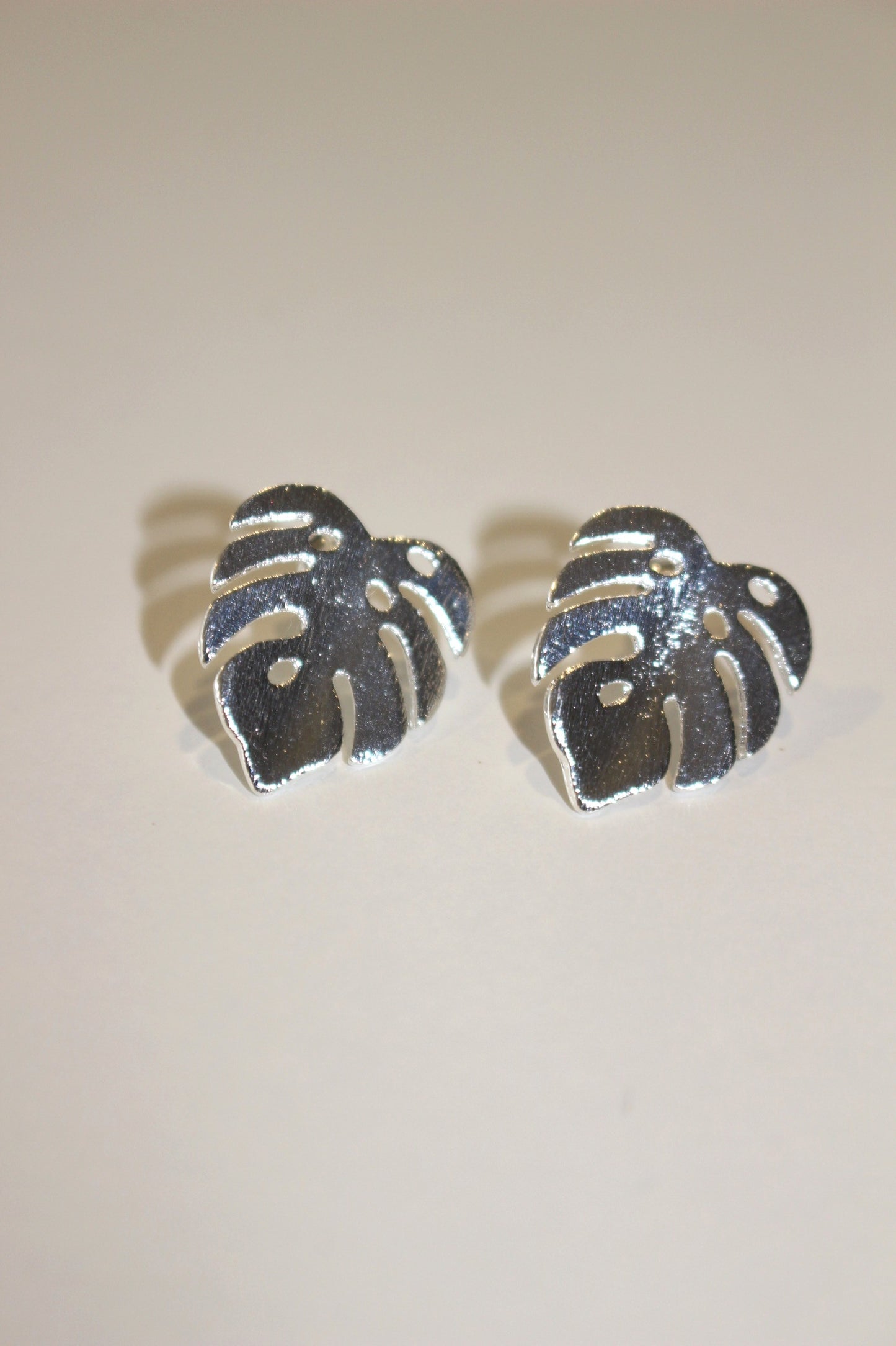 Aros Monstera Plateados